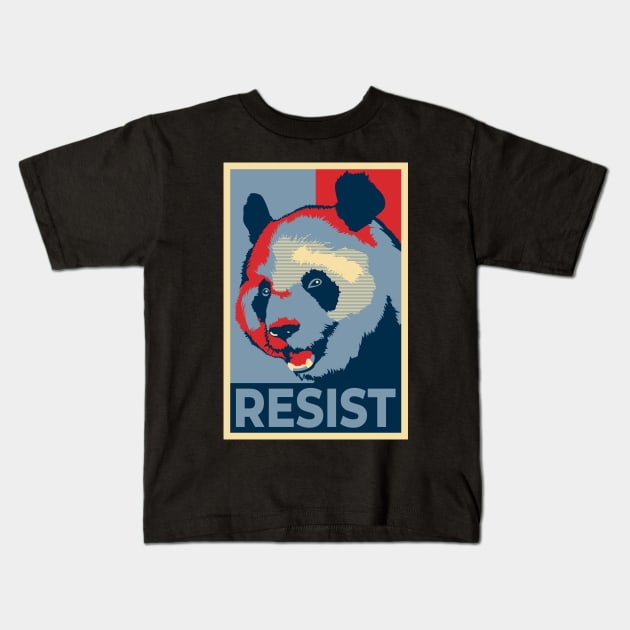 Panda Resist Kids T-Shirt by ShirtBricks